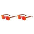 thumbnail image 2 of Maytalsory Wooden Men Lightweight Frame Unisex Polarized Lens Protection Handmade Driving Eyewear red 2Set, 2 of 6