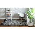 thumbnail image 4 of Rugs.com Oregon Collection Rug – 4' x 6' Black And White Low-Pile Rug Perfect For Living Rooms, Large Dining Rooms, Open Floorplans, 4 of 9
