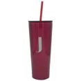 thumbnail image 1 of Modern Expressions, Gobelet Monogramme "J" 640 ml, Rose, 1 of 2