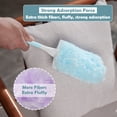 thumbnail image 6 of Duster Refills for Cleaning, Heavy Duty 18 Count Duster Refills with 3 Handles, Unscented Disposable Dusters Kit for Dusting Furniture Blind Ceiling Fan, Multi Surface 360° Duster, 3 Colors, 6 of 8
