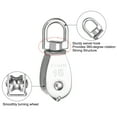 thumbnail image 4 of Uxcell M15 Single Pulley Block, 10pcs 304 Stainless Steel Hanging Pulley Wheel for Construction Industrial Home Use, 4 of 6
