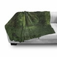 thumbnail image 3 of Nature Soft Flannel Fleece Throw Blanket, Deep Tropical Jungle Trees Foliage in the Woodland Himalayas Landscape, Cozy Plush for Indoor and Outdoor Use, 50" x 60", Green, by Ambesonne, 3 of 6
