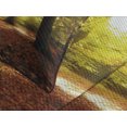 thumbnail image 4 of Ambesonne Fall Quilted Bedspread Set 3 Pcs, Blurry Forest Dreamy View, Queen Size, Pale Green Red Brown, 4 of 5