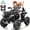 Black, variant on Joyracer ATV for Kids, 24 Volt Ride on Toys for Toddlers, 800W 4 Wheeler with 2 XL Seater, EVA Tires Power Car Wheels with Remote, Knee Pad, Music, Bluetooth, USB, Black