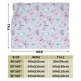 thumbnail image 3 of Kll Fleece Blanket Plush Throw Blanket Purple Butterfly,Soft Fuzzy Cozy Flannel Blanket For Couch Sofa Bed.(40"X30"), 3 of 9