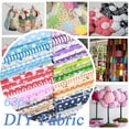 thumbnail image 3 of 7 Pcs 10 x 10 Inches Cotton Fabric Squares Patchwork Quilting Fabric Bundles Layer Precut Quilt Material for DIY Craft Sewing Cloths Handmade Accessories(Floral), 3 of 6