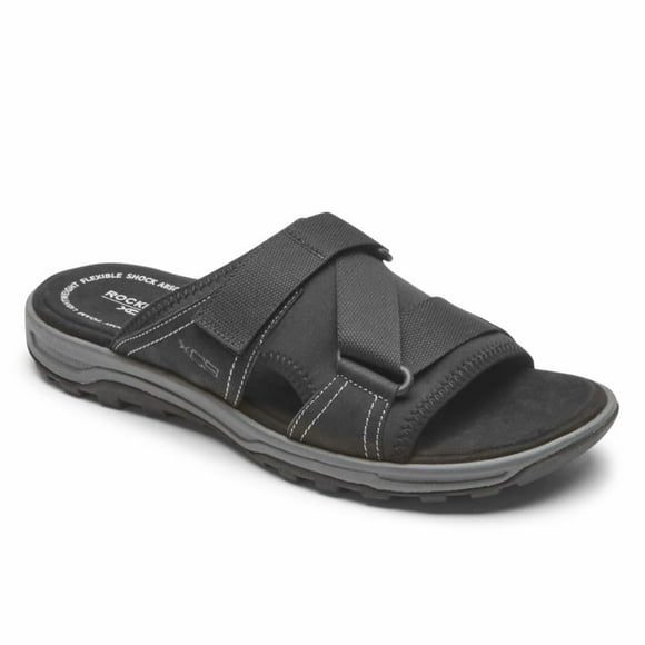 Rockport Men Chaussure de Randonnée TECHNIQUE Sandale VELCRO Sandale Noire