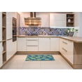 thumbnail image 6 of Ahgly Company Machine Washable Indoor Rectangle Transitional Pastel Green Area Rugs, 2' x 5', 6 of 7