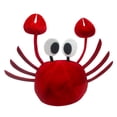 thumbnail image 2 of Gorro de cangrejo Nicky Bigs Novelties para adulto con garras articuladas, color rojo, 2 of 6