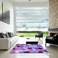 thumbnail image 7 of Ahgly Company Machine Washable Indoor Square Transitional Bright Lilac Purple Area Rugs, 6' Square, 7 of 7