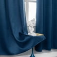 thumbnail image 2 of Moutainwind Polyester Solid Color Blackout Thermal Grommet Curtain Panels (Set of 2),Blue, 52" x 84", 2 of 9