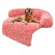 thumbnail image 1 of Cama para perros tranquila, funda de sofá de felpa esponjosa, funda para sofá para perros, funda protectora para muebles, 1 of 5