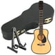 thumbnail image 1 of Instrumento musical en miniatura, modelo de guitarra de madera, decoración de casa de muñecas con estuche y soporte, 1 of 14