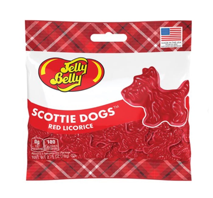 JELLY BELLY SCOTTIE DOGS PEG BAG - RED LICORICE