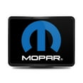 thumbnail image 2 of Mopar Logo UV Graphic Black Metal Face-Plate on ABS Plastic 2 inch Tow Hitch Cover, 2 of 7