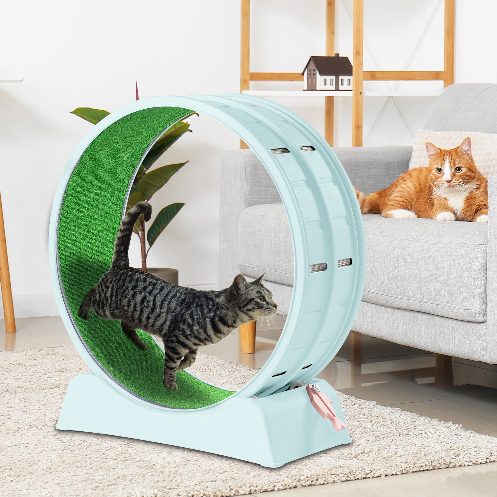 Ktaxon 31in Cat Treadmill Exercise Wheel, Gray Fitness Running Ktaxon 31in Cat Treadmill Exercise Wheel, Gray Fitness Running