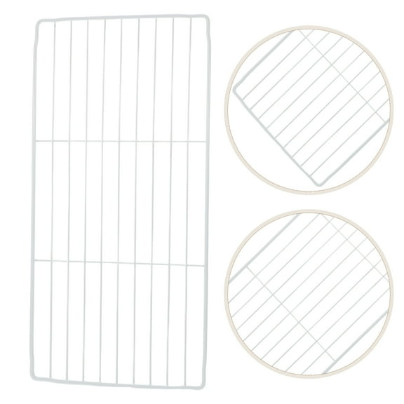 UPOUART White Mesh Freezer Rack Divider Metal Wire Grid Organizer for Kitchen Freezer Storage and Organization