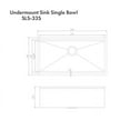 thumbnail image 2 of ZLINE 33 in. Garmisch Undermount Single Bowl Kitchen Sink with Bottom Grid and Accessories (SLS-33), 2 of 7