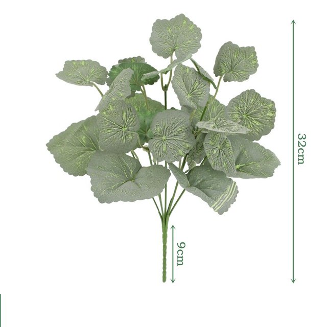 Plantas artificiales de seda, hojas de carey, dieffenbugh, hada pequeña falsa, Taro, simulación, planta verde, decoración para sala de estar