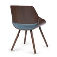 thumbnail image 4 of Simpli Home Malden Bentwood Dining Chair with Wood Back in Denim Blue Linen Look Fabric, 4 of 9