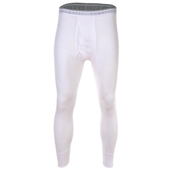 bugatti pantalón largo hombre - canalé fino, monocolor, algodón, monocolor Blanco 3XL (XXX-Large)