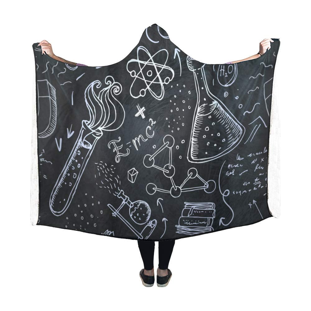 HATIART Blanket Science Lab Chemistry AntiPilling Polar Fleece Hooded