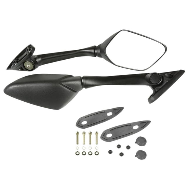 Espejos retrovisores para motocicleta, accesorios para motocicleta, repuestos antivaho para 2015, 2016 y 2011, piezas de repuesto ligeras. Negro