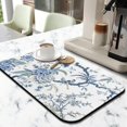 thumbnail image 2 of 2 Pack Washable Rubber Multicolored Flower Leaves Dish Drying Mats for Kitchen Counter Home Large Coffee Bar Pad Accessories and Decor for Utensils Stemware (2pcs 19.5''x12''), 2 of 6