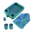 thumbnail image 2 of Bandeja de pintura de diamante con tapa Bandeja de clasificación de cuentas Contenedor de almacenamiento fácil de usar Anti azul y verde, 2 of 9
