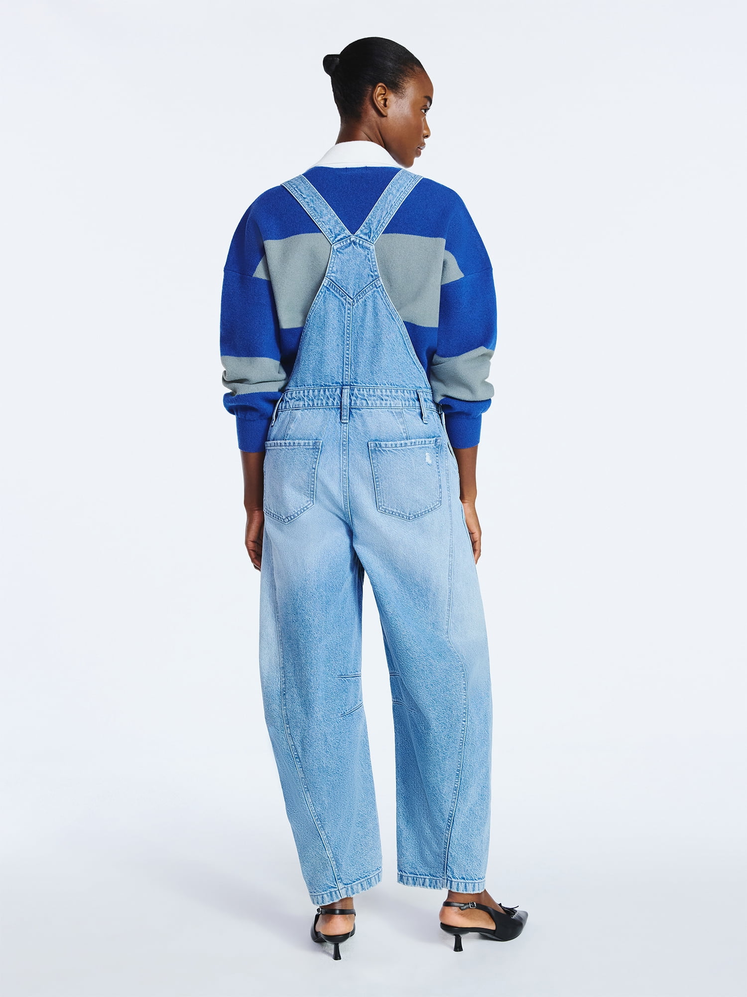 Scoop Women's and Women's Plus Cotton Barrel Overalls, 24", 26", and 28" Inseams, Sizes XS-4X