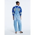 thumbnail image 2 of Scoop Women's and Women's Plus Cotton Barrel Overalls, 24", 26", and 28" Inseams, Sizes XS-4X, 2 of 4