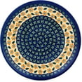 thumbnail image 2 of Polish Pottery 7½-inch Dessert Plate (Daisy Stitches Theme) Hand Painted in Boleslawiec, Poland + Certificate of Authenticity, 2 of 6