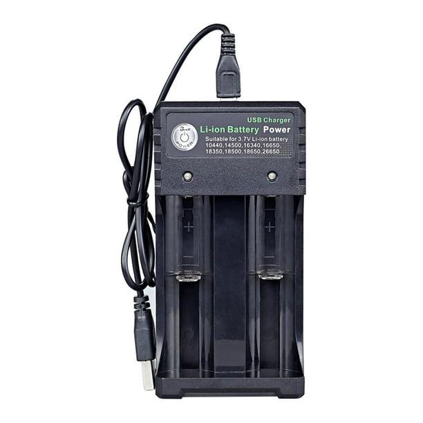 Baterías de de litio 3.7V 18650 USB profesion Carga rápida de 3.7 voltios Premium