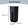 thumbnail image 3 of Kitchen Storage Bags Garbage Bag Storage Rack Wall Hanging Kitchen Bathroom Plastic Bag Storage Box Style Shoe Cover Storage Box Black,Black Kitchen Face & Storage Bags, 3 of 9