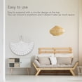 thumbnail image 4 of Decoración de Pared de Ratán Hecha a Mano con Estilo del Norte de Europa Decoración de Pared de Ventilador Rústico con Diseño de Parte Superior Redonda para Colgar Arte de ANGGREK Otros, 4 of 8