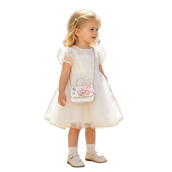 HXWCHs Toddler Purse Gifts for Girls, Toys for Girl Birthday Gifts Set White