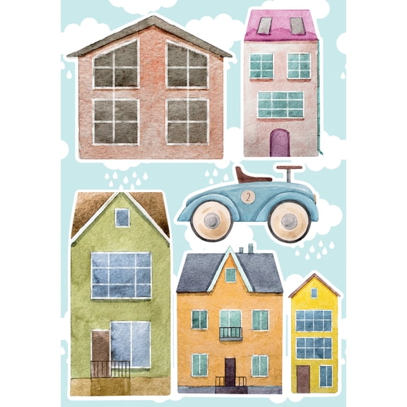 Crearreda Old Town Wall Stickers