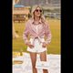 thumbnail image 5 of Camisas de Rayas Rosas para Mujer, Talla XXL, 5 of 10