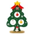 thumbnail image 1 of Fwttom Christmas Tree Decorations, Wooden Snowflake Pendants, Home Decoration, Desktop Holiday Decorations, 1 of 4