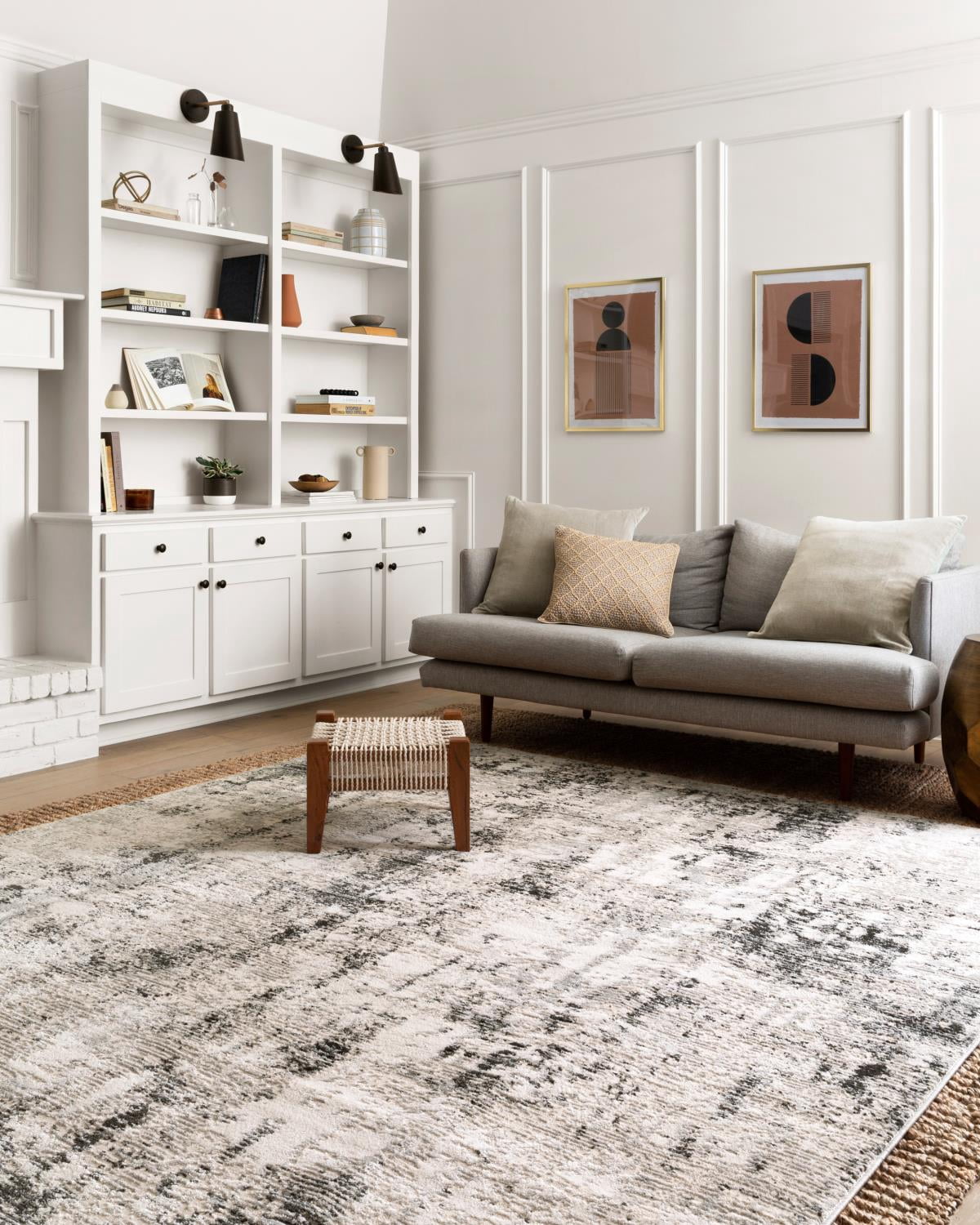 Loloi II Alchemy Abstract Silver / Graphite Area Rug