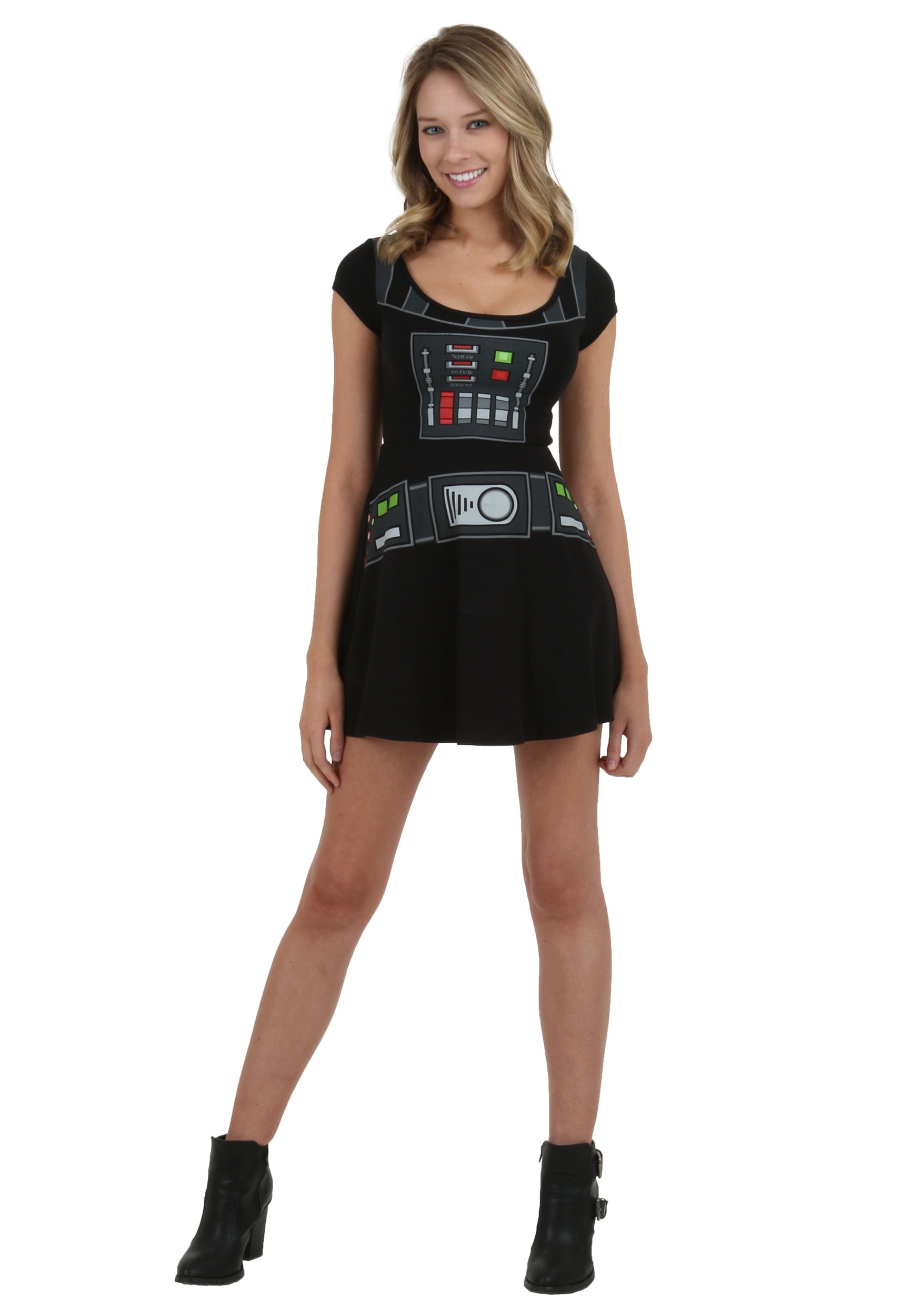 Star Wars Womens Darth Vader Sith Adult Rhinestone Tank Dress