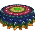 thumbnail image 2 of Mandala Round Tablecloth 60 Inch Waterproof Tablecloths Boho Table Cloth Decorative for Picnic Party Holiday Home Indoor Outdoor, 2 of 6