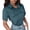 Navy, variant on Lixiuxyad Ladies Button down Blouse Women's Casual Solid Color Shirt With Lapel Short Sleeved Shirt
