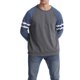 thumbnail image 2 of Camisa Para Hombres RagláN Manga Larga Patchwork Cuello Redondo Estilo Suelto SuéTer XBTCLXEBCO Azul Marino CarbóN;XXL, 2 of 5