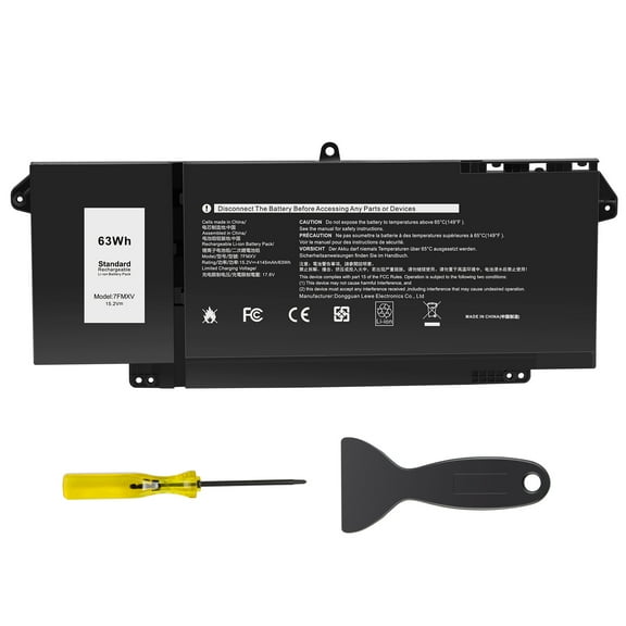 7FMXV Laptop Battery Replacement for Dell Latitude 5320 7320 7420 7520 Series TN2GY 0TN2GY 9JM71 4M1JN 1PP63 727CG HDGJ8 MHR4G CN-0727CG CN-0TN2GY