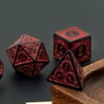 thumbnail image 3 of dés Polyédriques Pièces dés Polyédriques 20 Côtés dés de Jeu de Rôle dés Polyédriques Ensemble dés Colorés avec Sacs pour DND RPG MTG(Rouge), 3 of 4