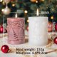 thumbnail image 3 of Molde cilíndrico de silicona para velas con diseño de copos de nieve y muñeco de nieve, frases de Feliz Navidad, molde de yeso para velas de pilar, regalos de Navidad, 3 of 5