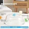 thumbnail image 6 of Tall Glass Microwave Splatter Cover for Food with Vent Hole 100% Food Safe 10in Plate Splatter Guard Lid with Silicone Knob BPA Free Cookware Serving Dish Cover Dishwasher Safe, 6 of 6