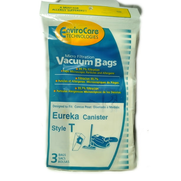 Eureka Style T Canister Vacuum Cleaner Bags, EnviroCare Replacement