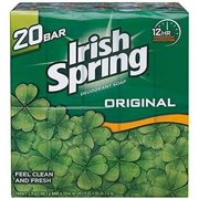 Irish Spring Deodorant Soap Original Scent, 3.75 oz, 20 Count
